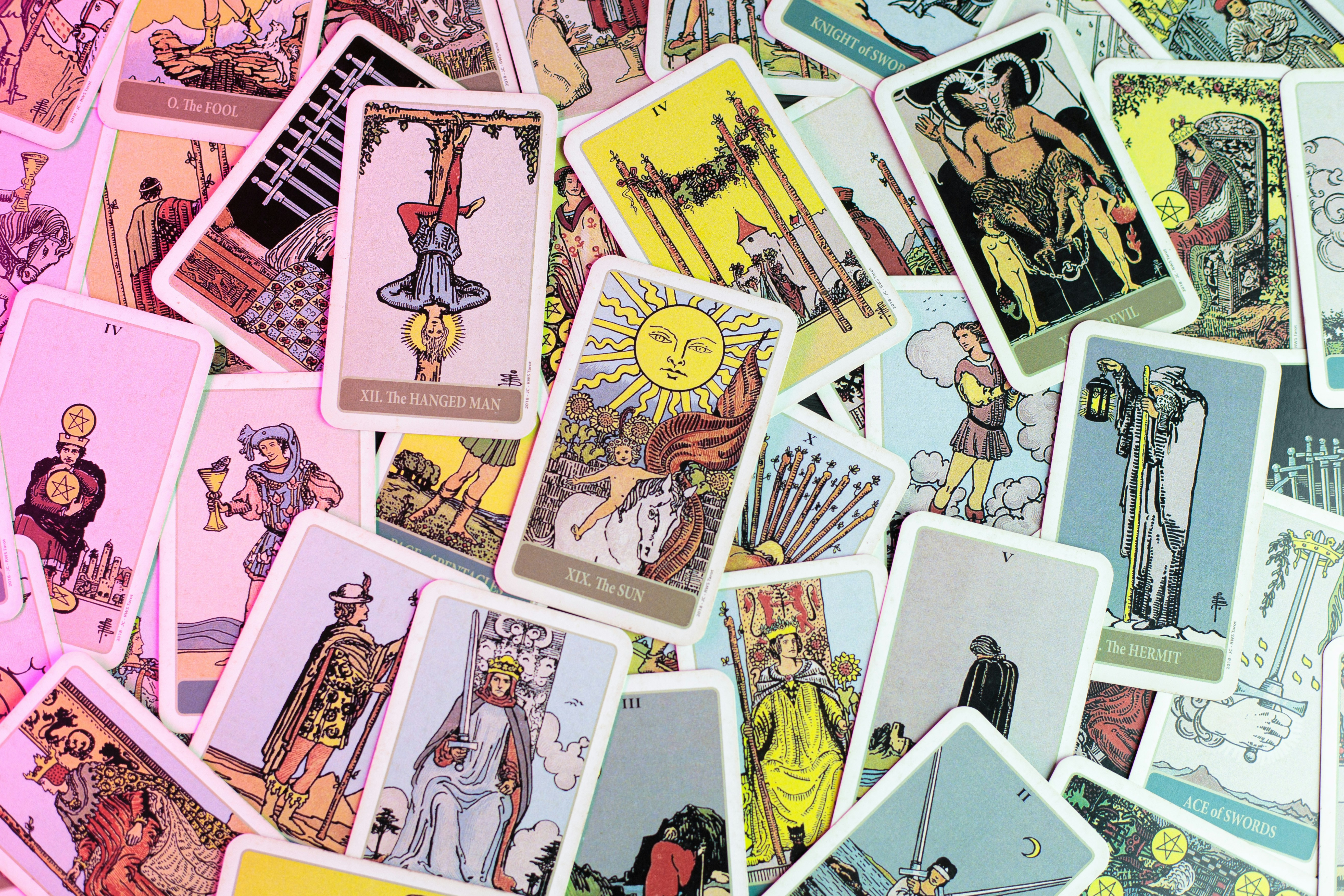 Arcanos mayores en el tarot