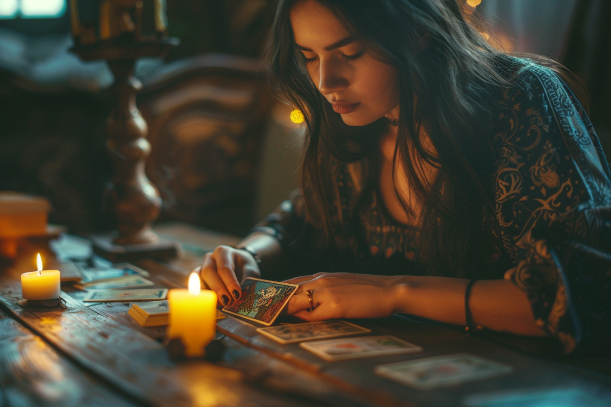 cómo elegir una tarotista fiable consulta de tarot con cartas y velas